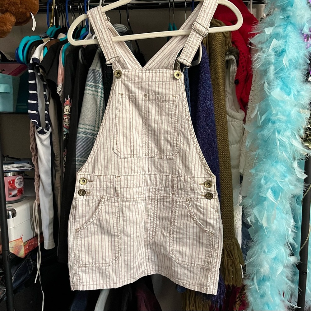 Vintage pinstripe overalls